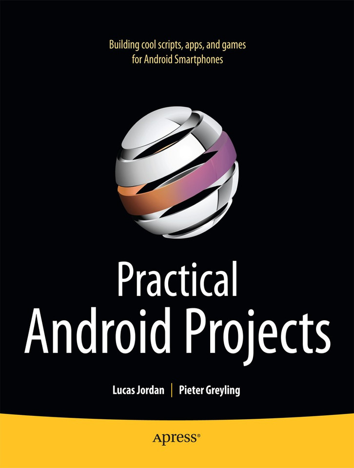 Practical Android Projects book cover by Pieter Greyling, Lucas Jordan