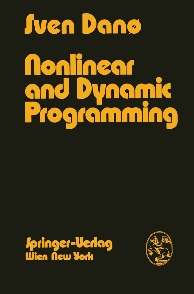 Nonlinear and Dynamic Programming: An Introduction book cover by S. Dano