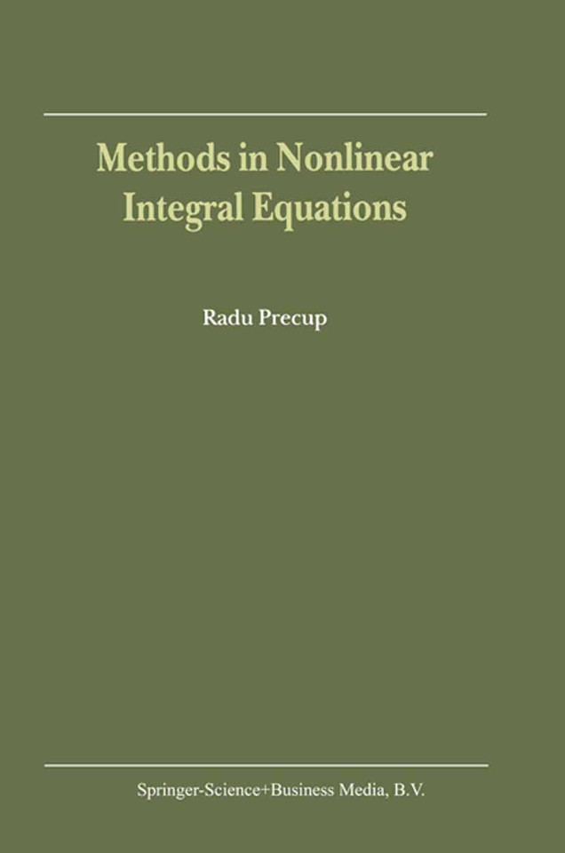 Methods in Nonlinear Integral Equations book cover by R Precup
