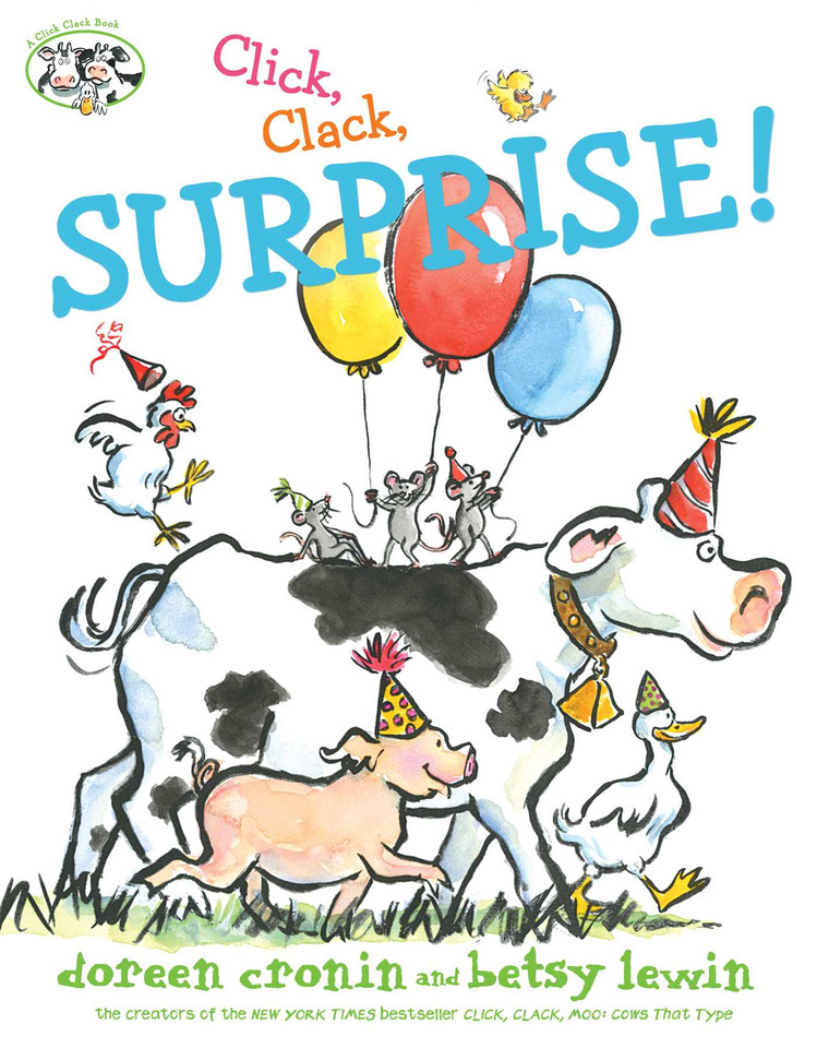 Click, Clack, Surprise! (A Click Clack Book) book cover by Doreen Cronin