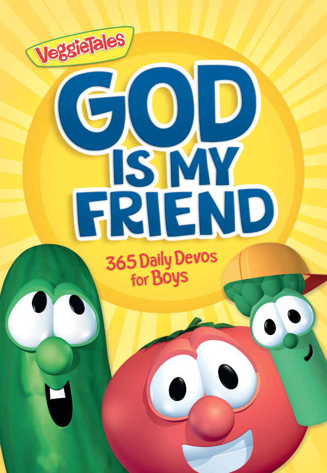 God Is My Friend: 365 Daily Devos for Boys (VeggieTales) book cover by VeggieTales