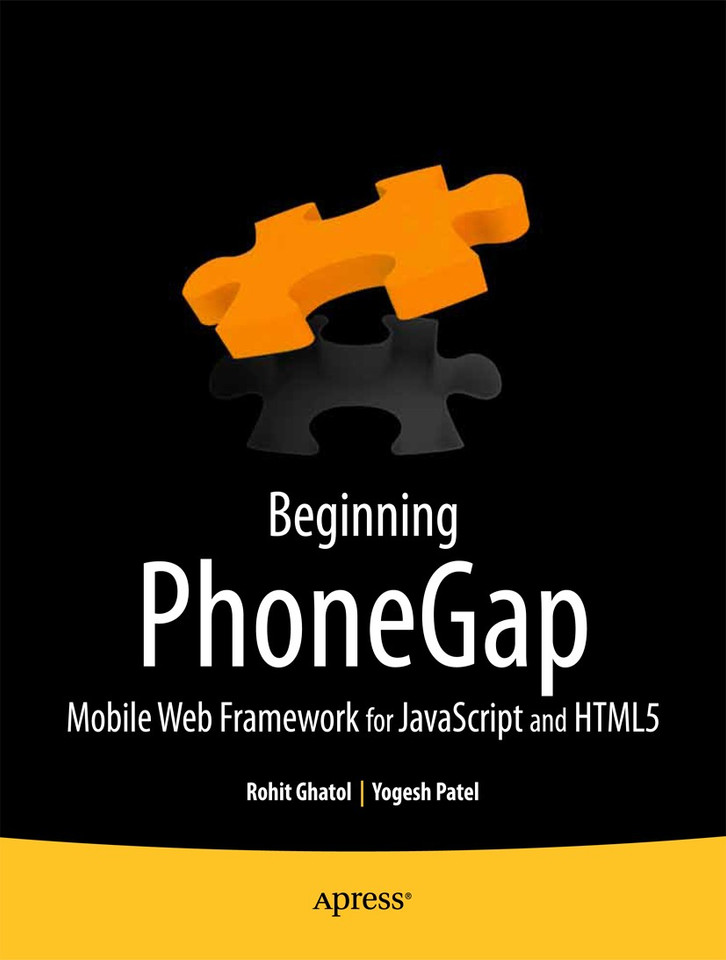 Beginning PhoneGap: Mobile Web Framework for JavaScript and HTML5 book cover by Rohit Ghatol, Yogesh Patel