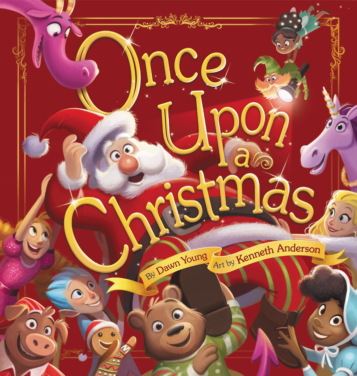 Once Upon a Christmas book cover by Dawn Young