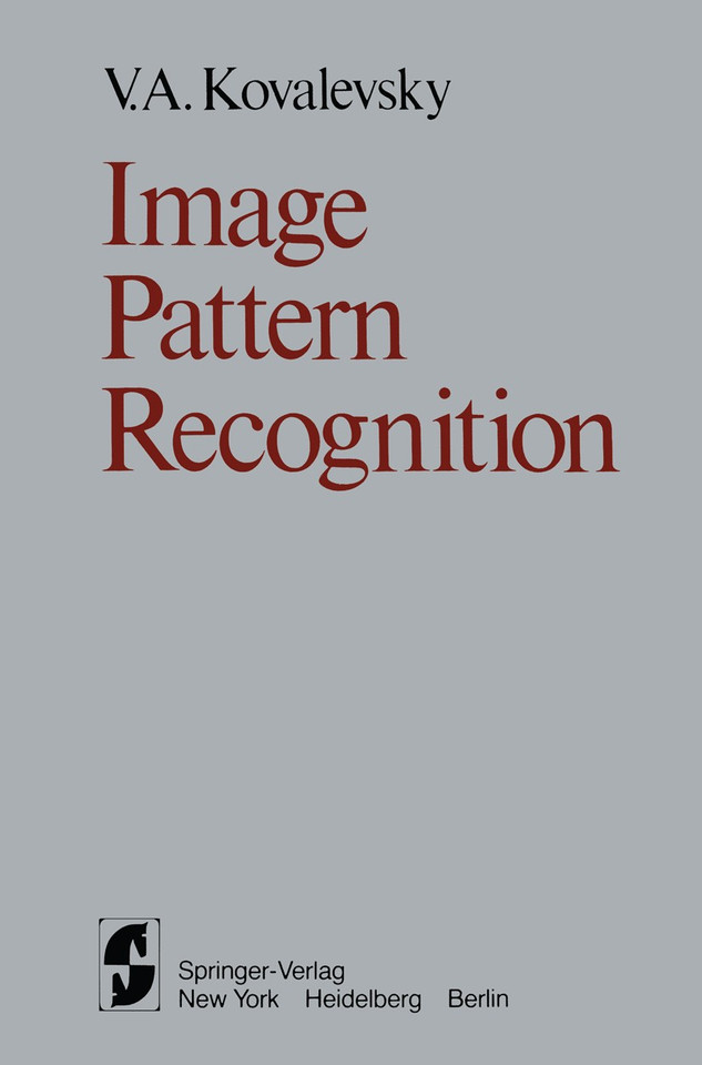 Image Pattern Recognition book cover by V.A. Kovalevsky