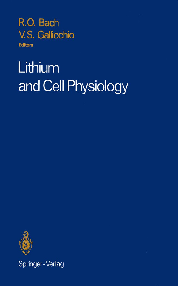 Lithium and Cell Physiology book cover by 