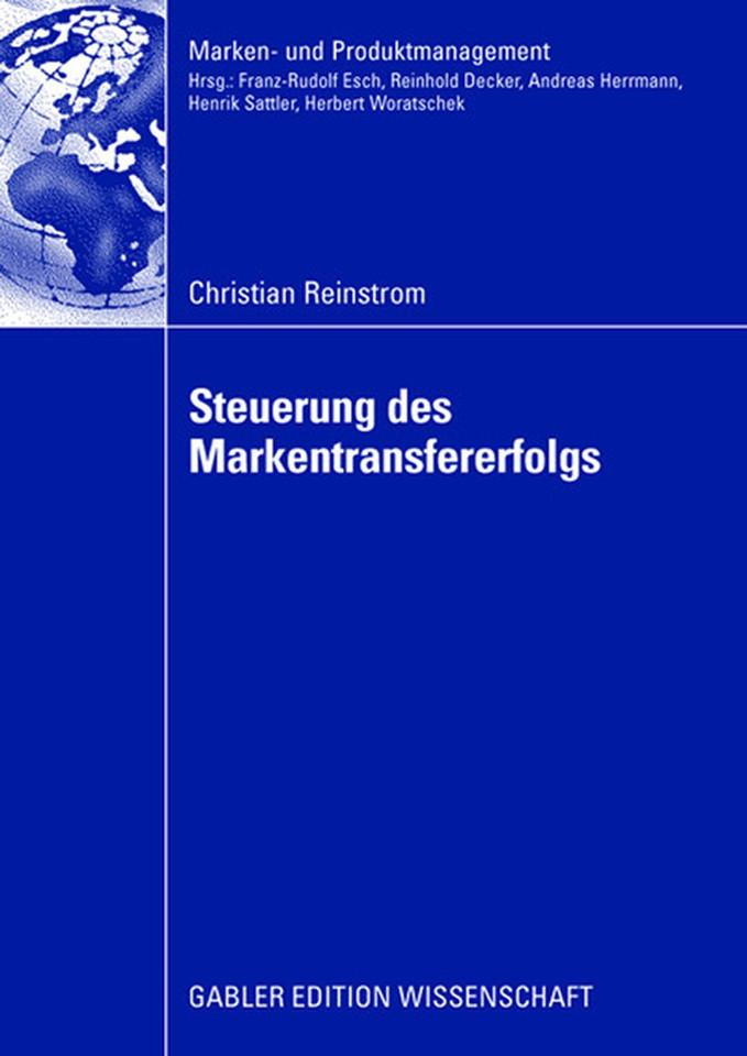 Steuerung des Markentransfererfolgs (Marken- und Produktmanagement) book cover by Christian Reinstrom
