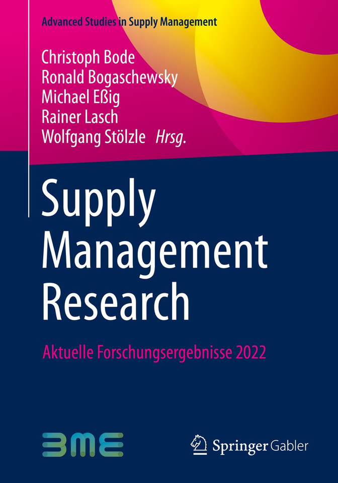 Supply Management Research: Aktuelle Forschungsergebnisse 2022 (Advanced Studies in Supply Management) book cover by 