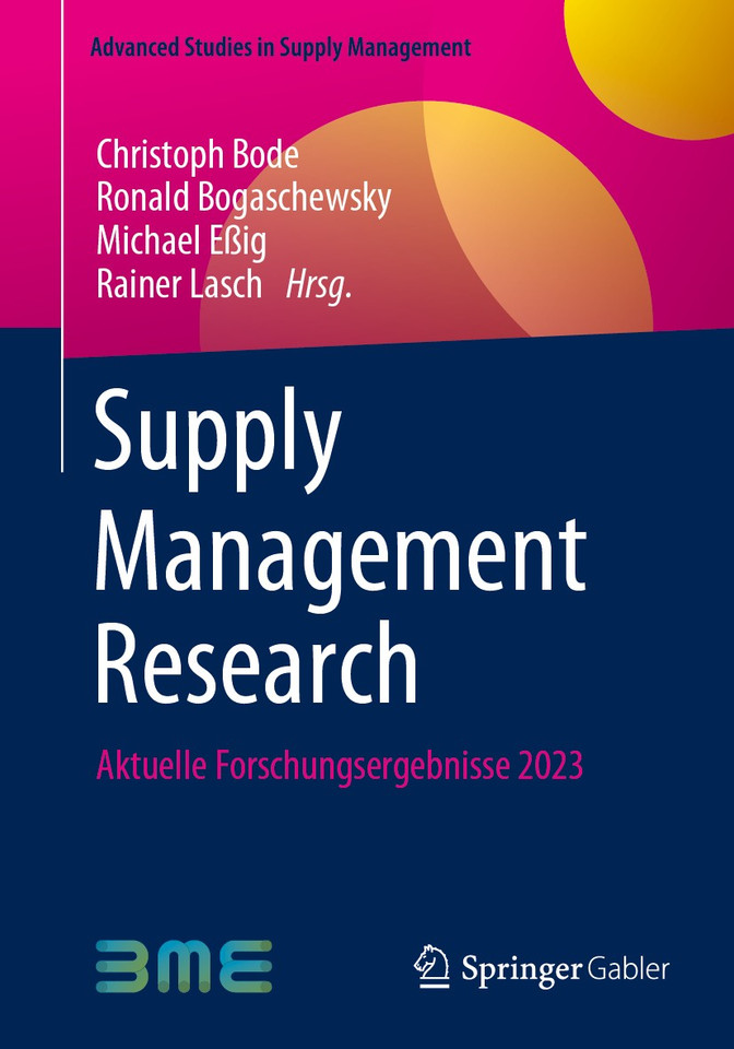 Supply Management Research: Aktuelle Forschungsergebnisse 2023 (Advanced Studies in Supply Management) book cover by 