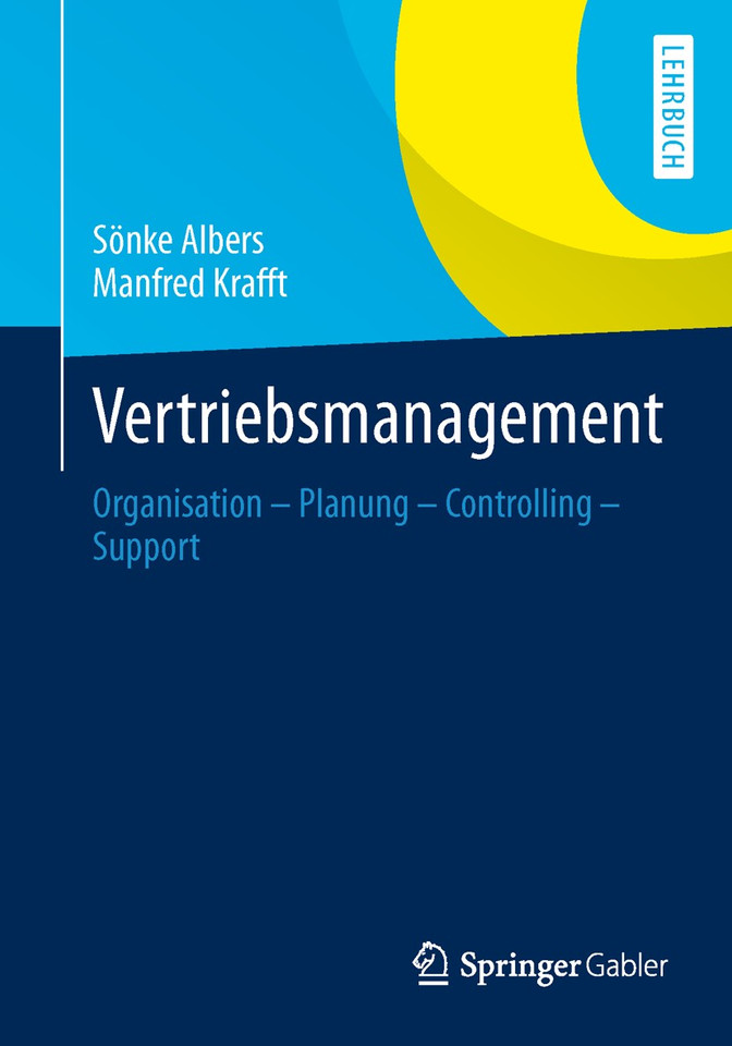 Vertriebsmanagement: Organisation - Planung - Controlling - Support book cover by Sönke Albers, Manfred Krafft