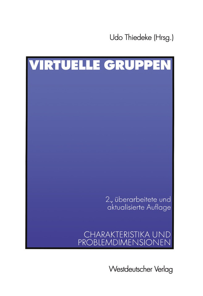 Virtuelle Gruppen: Charakteristika und Problemdimensionen book cover by 