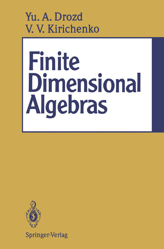 Finite Dimensional Algebras book cover by Yurj A. Drozd, Vladimir V. Kirichenko