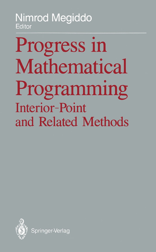 Progress in Mathematical Programming: Interior-Point and Related Methods book cover by 