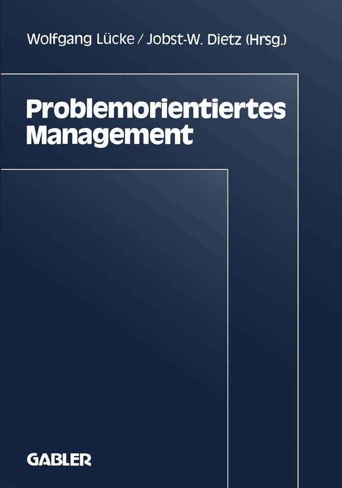 Problemorientiertes Management book cover by 