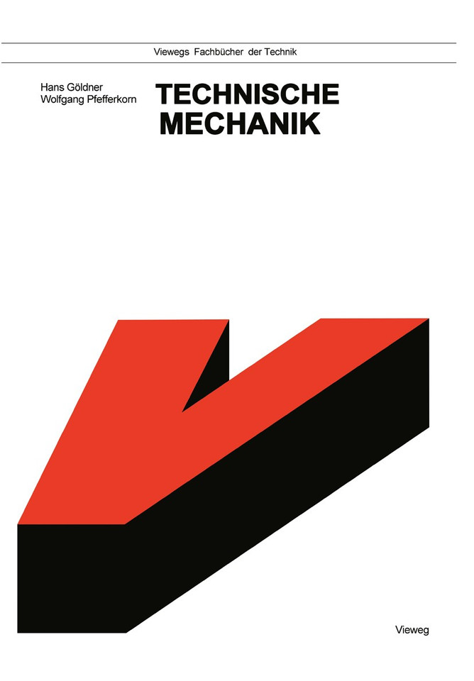 Technische Mechanik book cover by Hans Göldner