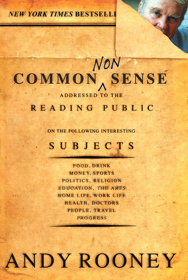 Common Nonsense book cover by Andy Rooney