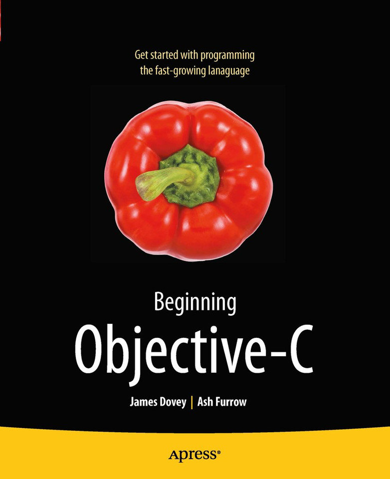 Beginning Objective C book cover by James Dovey, Ashley Alonzo Hale Furrow