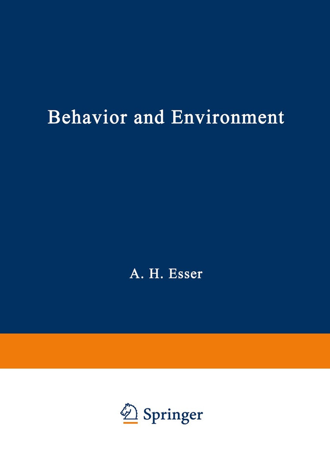 Behavior and Environment: The Use of Space by Animals and Men book cover by 