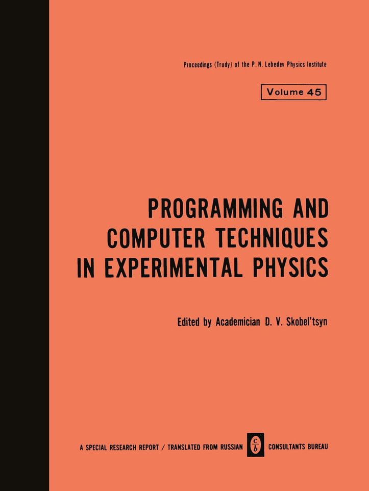 Programming and Computer Techniques in Experimental Physics (The Lebedev Physics Institute Series #45) book cover by 