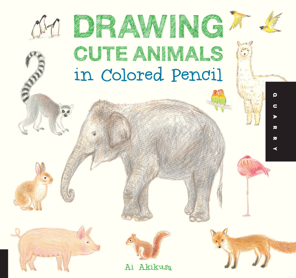 Drawing Cute Animals in Colored Pencil (Drawing Cute) book cover by Ai Akikusa