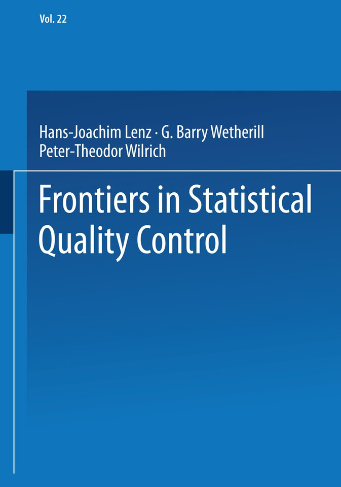 Frontiers in Statistical Quality Control (Frontiers in Statistical Quality Control #4) book cover by 