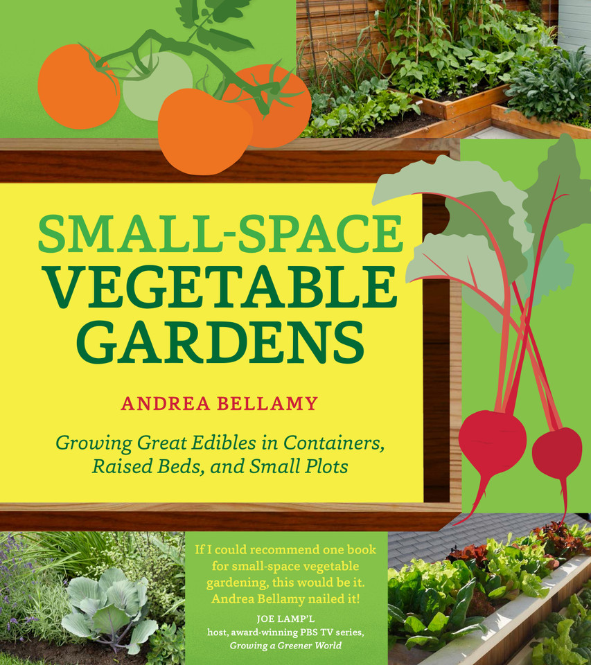 Small-Space Vegetable Gardens: Growing Great Edibles in Containers, Raised Beds, and Small Plots book cover by Andrea Bellamy