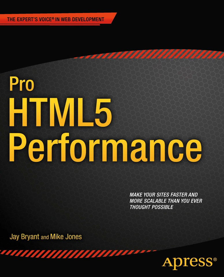 Pro HTML5 Performance book cover by Jay Bryant, Mike Jones