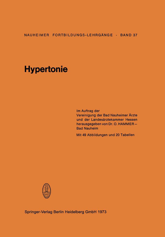 Hypertonie (Nauheimer Fortbildungslehrgänge #37) book cover by 