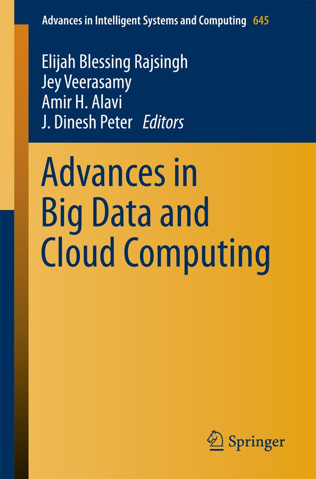 Advances in Big Data and Cloud Computing (Advances in Intelligent Systems and Computing #645) book cover by 