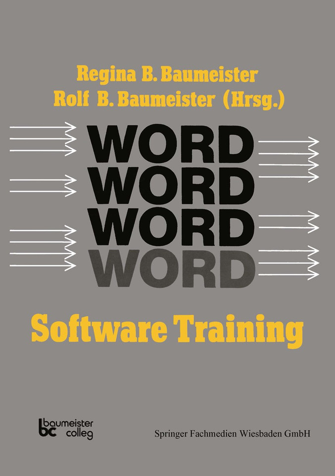 Word Software Training book cover by Sabine Dombrowski