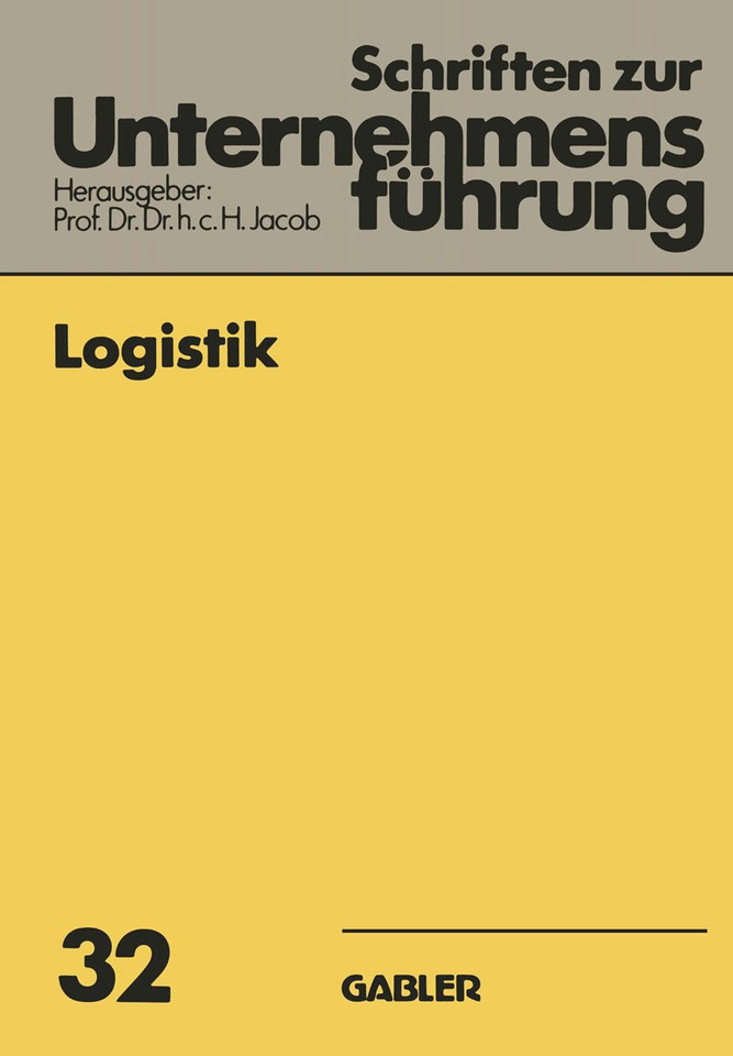 Logistik (Schriften zur Unternehmensführung #32) book cover by Herbert Jacob