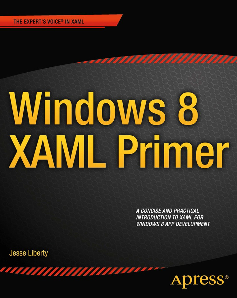 Windows 8 XAML Primer: Your essential guide to Windows 8 development book cover by Jesse Liberty