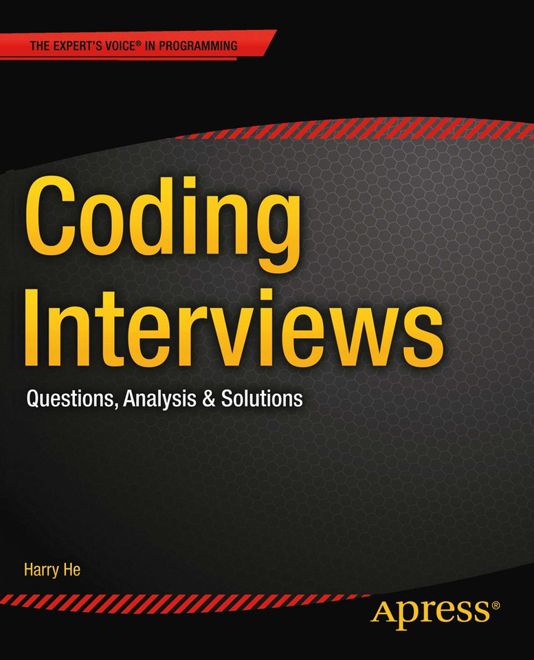 Coding Interviews: Questions, Analysis & Solutions book cover by Harry He