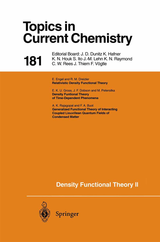 Density Functional Theory II: Relativistic and Time Dependent Extensions (Topics in Current Chemistry #181) book cover by 
