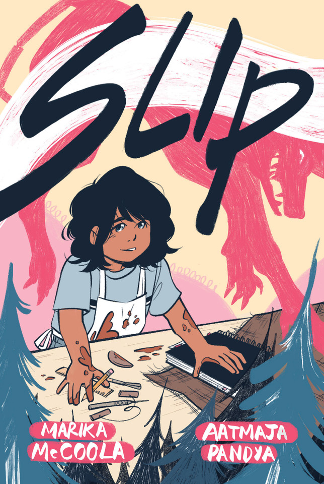 Slip (A Graphic Novel) book cover by Marika McCoola