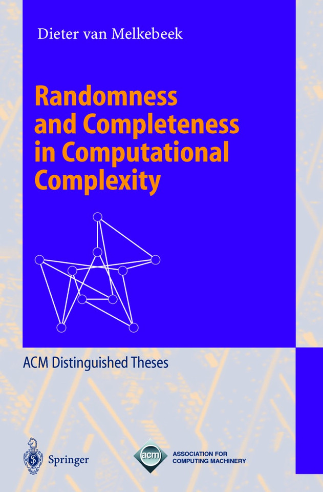 Randomness and Completeness in Computational Complexity (Lecture Notes in Computer Science #1950) book cover by Dieter van Melkebeek