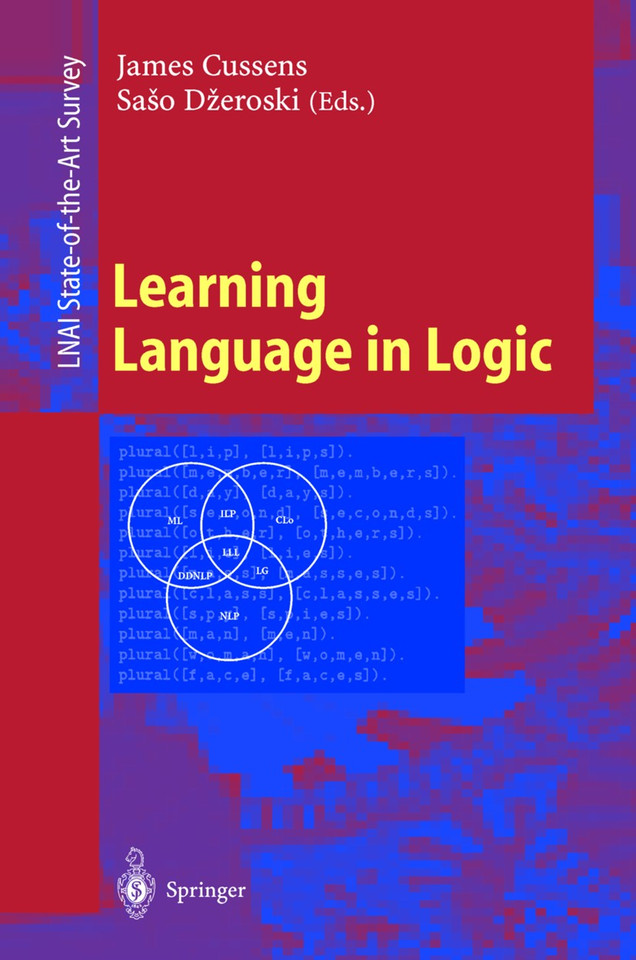 Learning Language in Logic (Lecture Notes in Computer Science #1925) book cover by 