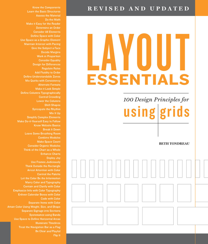 Layout Essentials Revised and Updated: 100 Design Principles for Using Grids book cover by Beth Tondreau