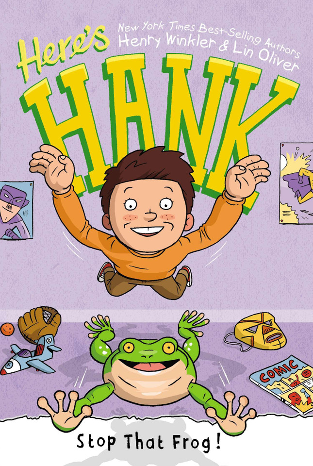 Stop That Frog! #3 (Here's Hank) book cover by Henry Winkler, Lin Oliver