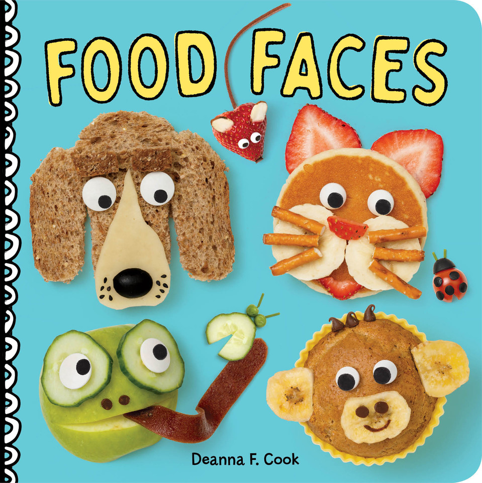 Food Faces: A Board Book book cover by Deanna F. Cook