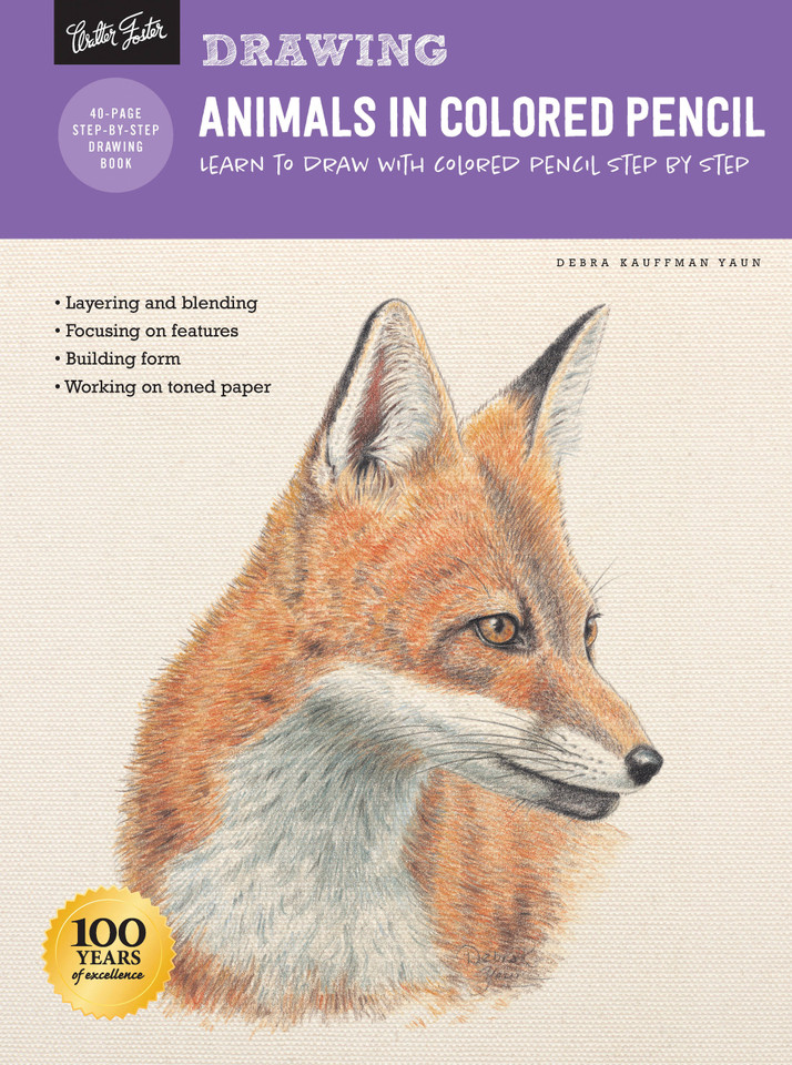 Drawing: Animals in Colored Pencil: Learn to draw with colored pencil step by step (How to Draw & Paint) book cover by Debra Kauffman Yaun