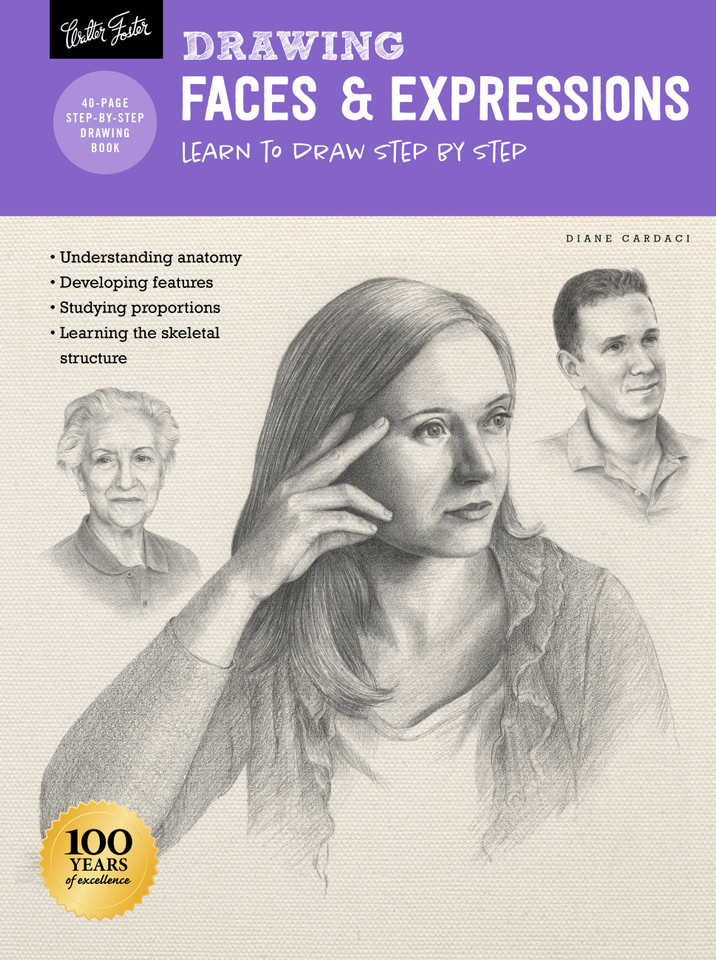 Drawing: Faces & Expressions: Learn to draw step by step (How to Draw & Paint) book cover by Diane Cardaci