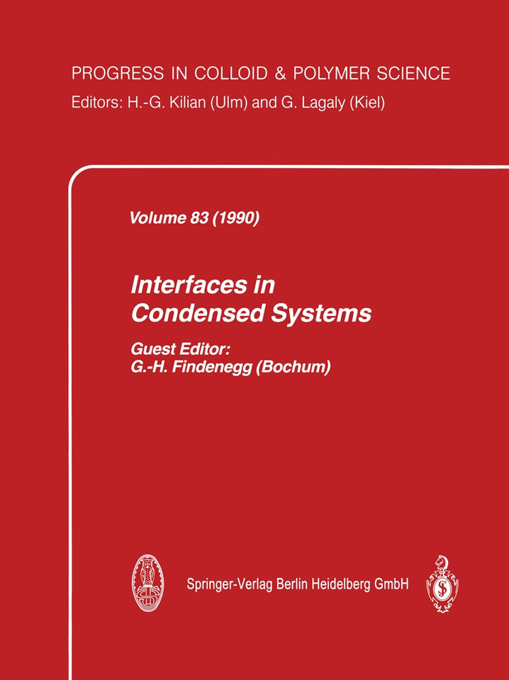 Interfaces in Condensed Systems (Progress in Colloid and Polymer Science #83) book cover by 