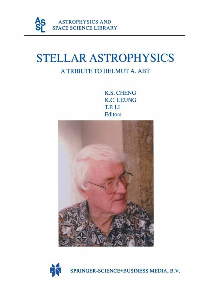 Stellar Astrophysics: A Tribute to Helmut A. Abt (Astrophysics and Space Science Library #298) book cover by 