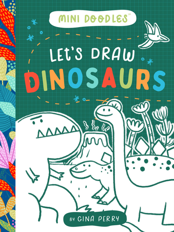 Let's Draw Dinosaurs book cover by Gina Perry