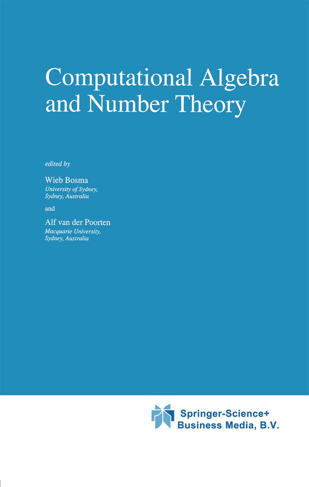 Computational Algebra and Number Theory (Mathematics and Its Applications #325) book cover by 
