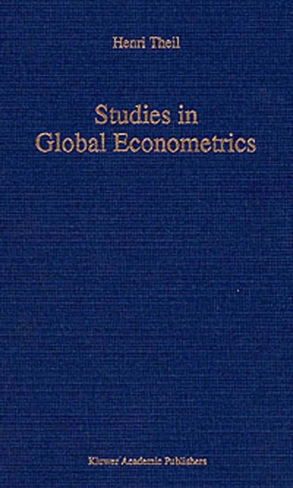 Studies in Global Econometrics (Advanced Studies in Theoretical and Applied Econometrics #30) book cover by H. Theil