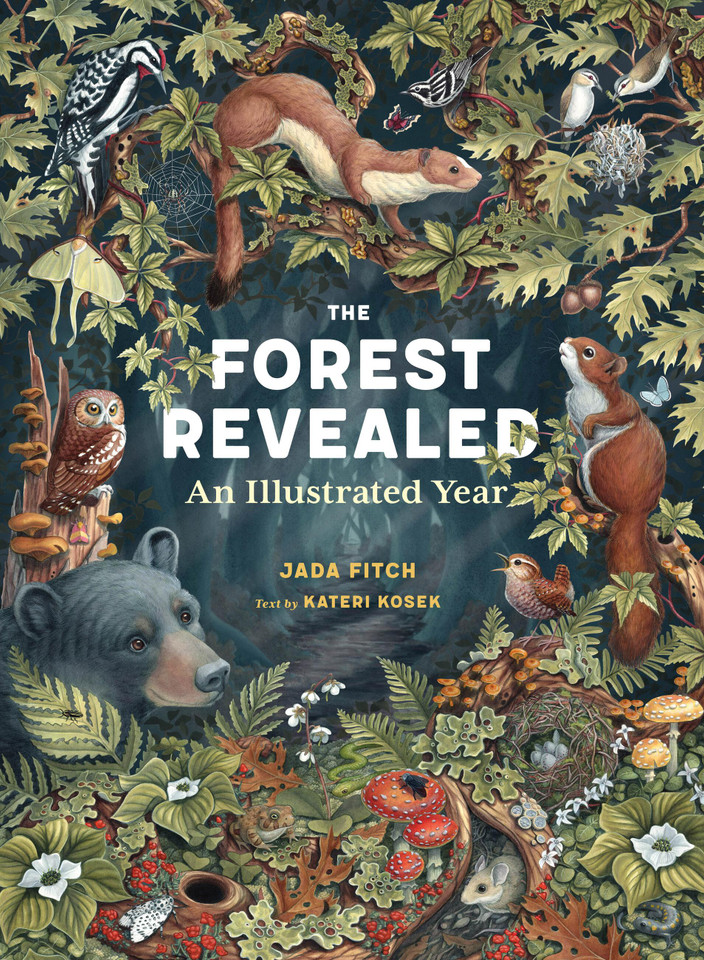The Forest Revealed: An Illustrated Year book cover by Kateri Kosek, Jada Fitch
