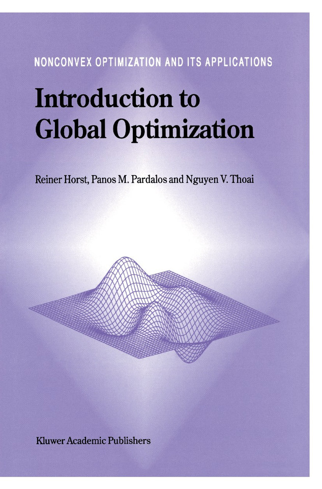 Introduction to Global Optimization (Nonconvex Optimization and Its Applications #3) book cover by R. Horst, Panos M. Pardalos, Nguyen Van Thoai