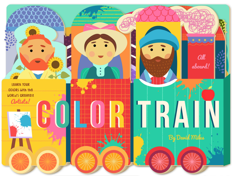 Color Train book cover by David W. Miles