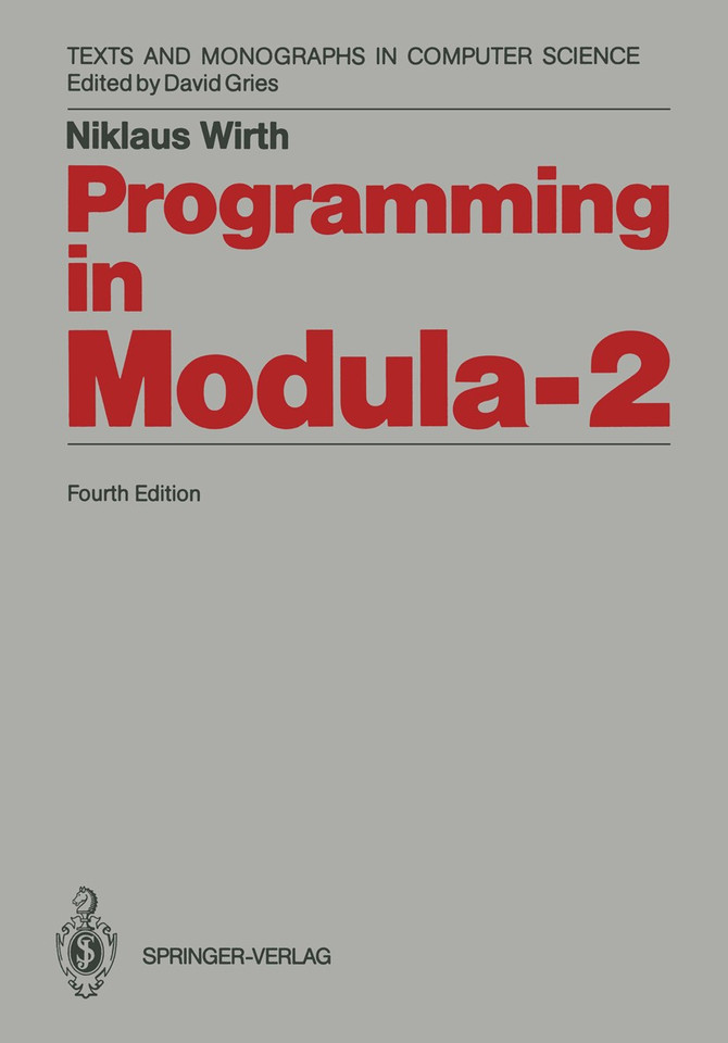 Programming in Modula-2 (Monographs in Computer Science) book cover by Niklaus Wirth